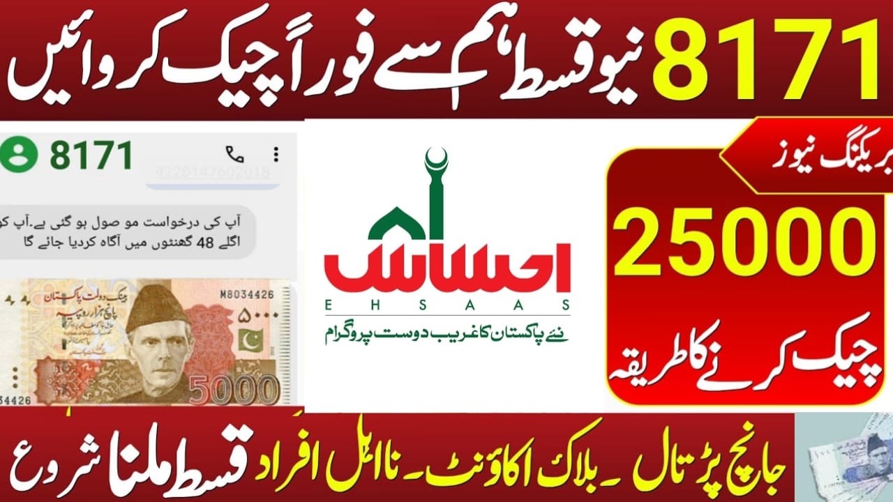 How to Check Eligibility for the Benazir Income Support Program (BISP) 25,000 via 8171 – Complete Guide