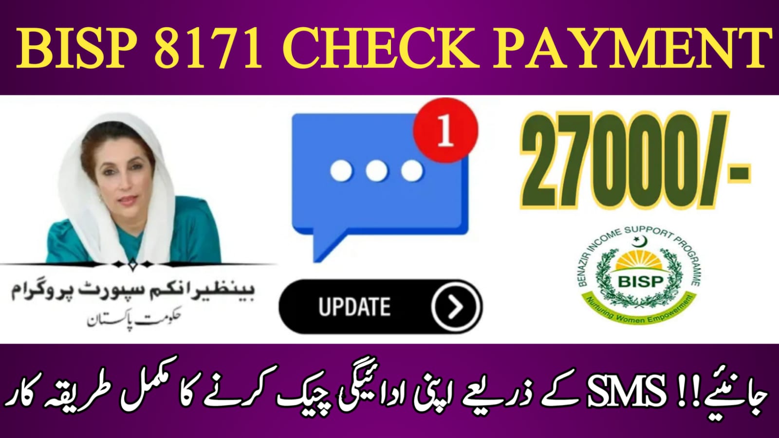 How to Check BISP 8171 Payment by SMS Step-by-Step Guide 2025, bispga.com